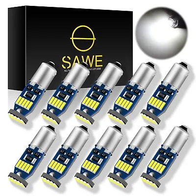 10 X Ultra White T11 BA9S T4W H6W 1985 3014 15-SMD LED Car Wedge Side Light Bulb • $12.34