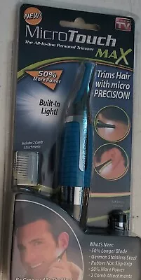 MicroTouch MAX Blue 5-in-1 Personal Hair Trimmer For Men Lighted Fast Free Ship! • $19.99