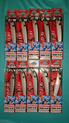 🔥 LOT OF 10 🔥 Yo-Zuri 3db Jerkbait 110 Suspending Bait Like Megabass Yozuri  • $42