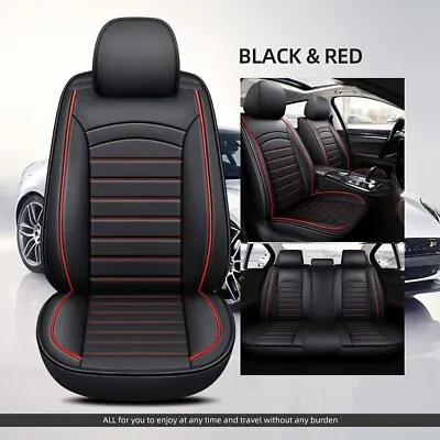 Car Seat Cover For Mitsubishi Triton 5 Seats All-Weather Seat Covers PU Leather • $172
