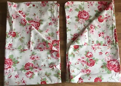 IKEA Rosali Cabbage Rose 2 Housewife Pillowcases 100% Cotton New 50cm X 80cm • £27.99