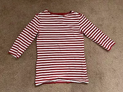 Seasalt Sailor Striped Breton Top Size 8 • £5.99