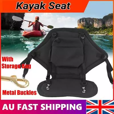 $27.15 • Buy Premium Adjustable Padded Kayak Seat Detachable Canoe Backrest W/Snap Hook AU