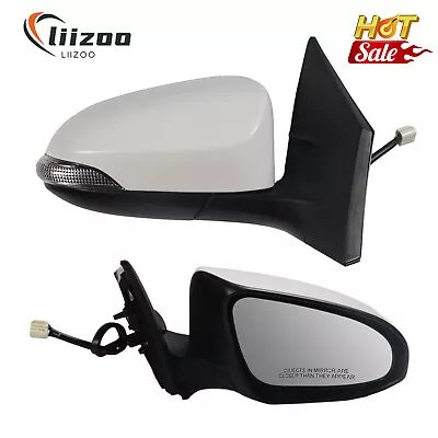 Pair Side Mirror For Toyota Corolla 2014-19 Power Heated Lamp Left & Right White • $109.99