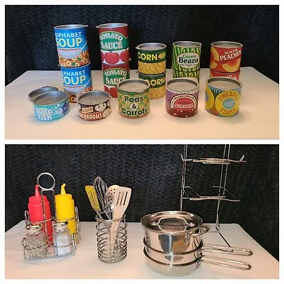 Melissa And Doug Kitchen Accessories And Canned Food Set **See Description** • $48