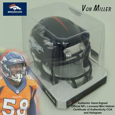 Von Miller Denver Broncos Autographed Riddell Speed Mini Helmet W/ COA • $119.95