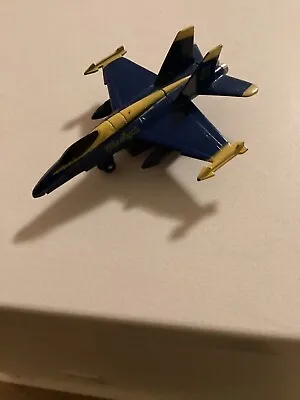Blue Angels Diecast F-18 Hornet Jet U S Navy 6 L 4  Wingspan #63106  • $6.75