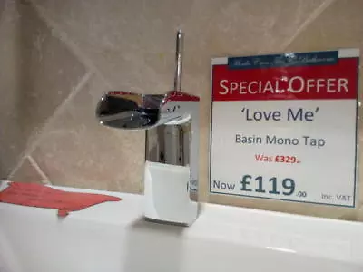 Crosswater Love Me Basin Monobloc Mixer Tap LM116DNC • £110
