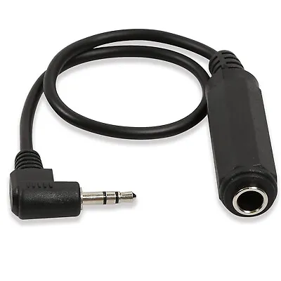 £3.16 • Buy 3.5mm 1/8  Male To 6.35mm 1/4  Female Right Angle Male Jack Stereo Adapter Cable