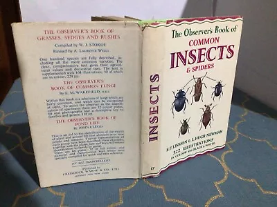 Observers Book Of Common Insects & Spiders 1964 • £9.99