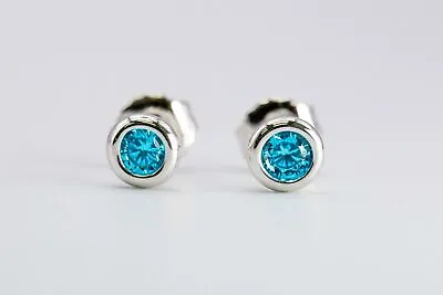 Tiffany & Co. Elsa Peretti Color By The Yard Aquamarine Stud Earrings • $249