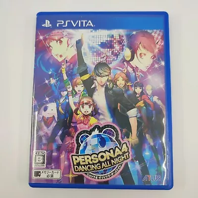 Persona 4 Dancing All Night Boxed PS Vita Japan Japanese Game • $87.38