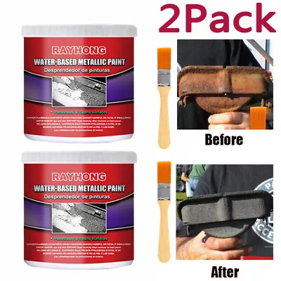 2pcs Car Anti-Rust Chassis Rust Converter Water-Based Primer Metal Rust Remover • $12.45