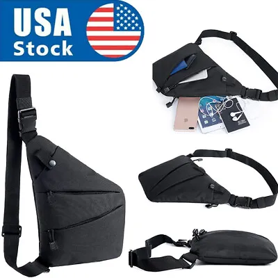 Men's Cross Body Handbag Chest Bag Shoulder Sling Bag Pack Sport Travel Backpack • $12.79