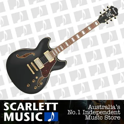 Ibanez AS73G Artcore Semi Hollow Body Electric Guitar Black Flat • $1347.95