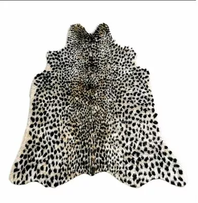 Animal Printed Leopard Hide Cow Deer Zebra Faux Fur Rug Mat Carprt Home Decor Au • $35.14
