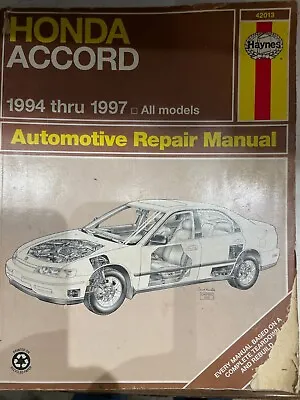 Repair Manual Haynes 42013 Fits 1994 - 97 Honda Accord • $19.50