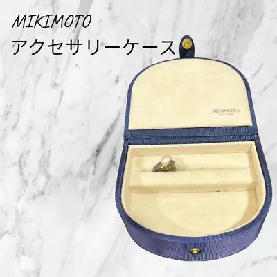 MIKIMOTO Accessory Case Navy Musical Note Pearl • $123.99