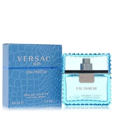 Versace Man By Versace Eau Fraiche Eau De Toilette Spray (Blue) 1.7 Oz For Men • $47.81