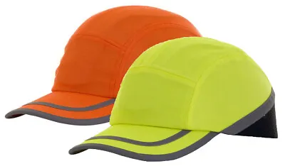 B-BRAND Safety Baseball Cap Hi Vis Mesh Hard Hat Bump Lightweight Vent EN812 • £15.03