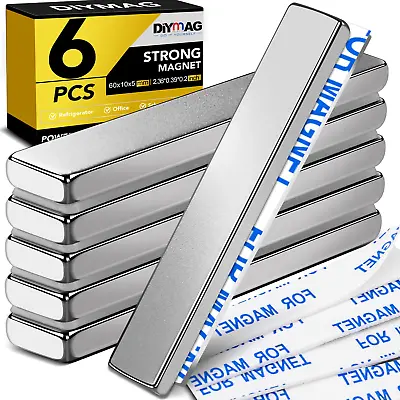 Powerful Neodymium Bar Magnets Rare-Earth Metal Neodymium Magnet N52 Incredib • $15.54