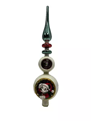 Disney Parks Mickey And Minnie Mouse Christmas Tree Topper Retro Vintage Style • $37.99