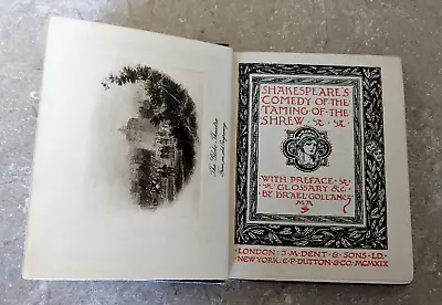 1919 Shakepeare's Comedy Of The Taming Of The Shrew (HB J.M. Dent Pub London) • $6