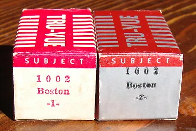 TRU-VUE 35mm Filmstrips: BOSTON Parts 1 & 2 (1940) (NR)   • $12.95