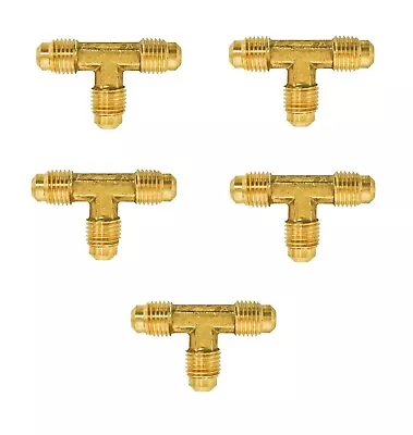 Brass Lead Free 1/4 Male Flare Tee Fittings (pack Of 5) • $18.75
