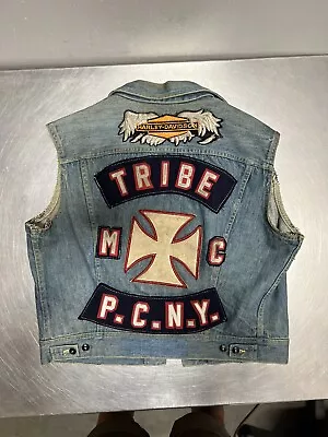 Vintage Lee Denim Motorcycle Club Vest • $700