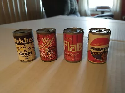 (4) Chug A Can Candy EMPTY 1980 Can Containers 2 Inches Tall Good Condition  • $8.99