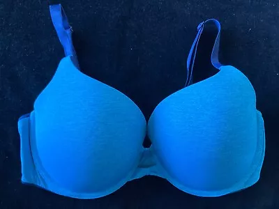 Victoria’s Secret Size 36 DD Padded Perfect Coverage Bra Blue 36DD ~ NICE!! • $9.50