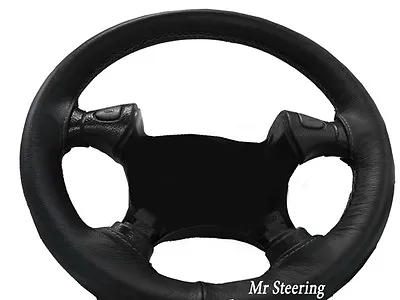 For Vauxhall Vectra B 1995-2002 Real Leather Steering Wheel Cover Grey Stitching • $34.69