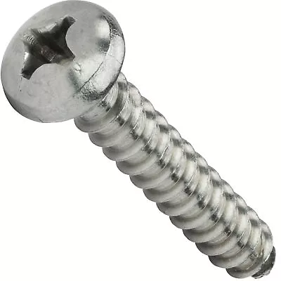 #6 X 3/4  Self Tapping Screws Sheet Metal Pan Head Stainless Steel Qty 100 • $11.22