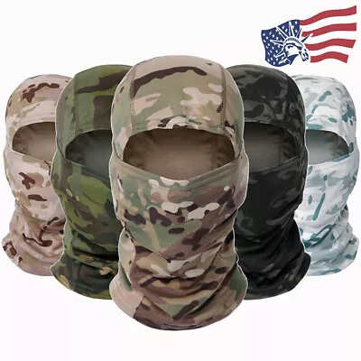 $7.99 • Buy Tactical Military Balaclava Military Camo Face Mask Hunting Neck Hood Ski Masks