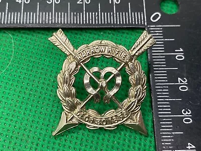 WW1 British Army Harrow Rifles Cap Badge. • $25.45