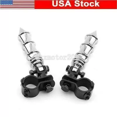 Crash Bar Highway Foot Pegs Clamps For Yamaha V-Star 650 950 1100 1300 Classic • $57.20