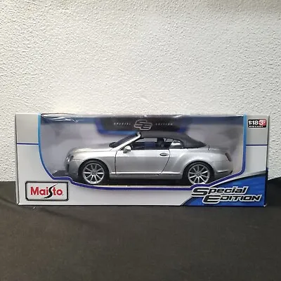 $29.99 • Buy Nib Maisto 1/18 Special Edition Bentley Continental Supersports Convertible New!