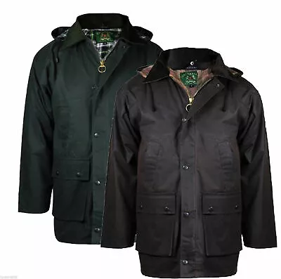 £34.99 • Buy Mens Padded Wax Heavy Weather Hunting Fishing Walking Jacket S M L Xl 2xl 3xl 4 