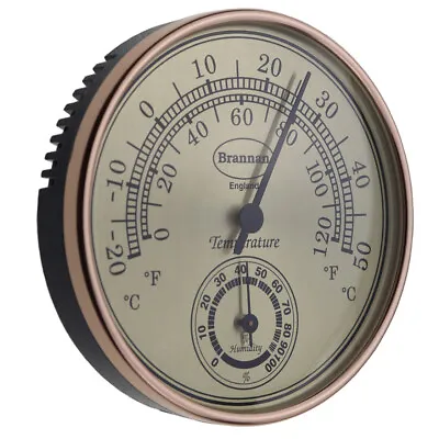 £10.24 • Buy Gilt Dial Thermometer And Hygrometer - 30/407/3
