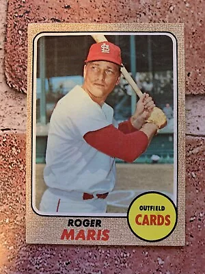 1968 Topps #330 Roger Maris St. Louis Cardinals Marked Baseball Card • $24.68