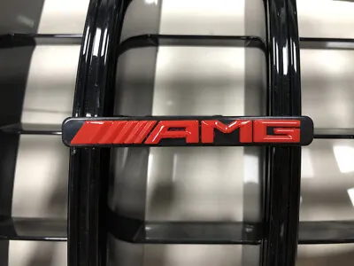 AMG Letters Emblem Badge For Mercedes Benz C-Class W205 W204 GTR GRILL • $17.47