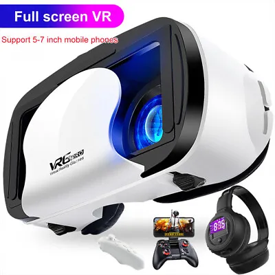 Virtual Reality VR Headset 3D Glasses With Goggles For Android Samsung IPhone • $9.99