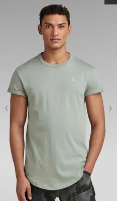 G-Star Raw Men's Longline Curved Hem T-Shirt Green $50 Small New • $28