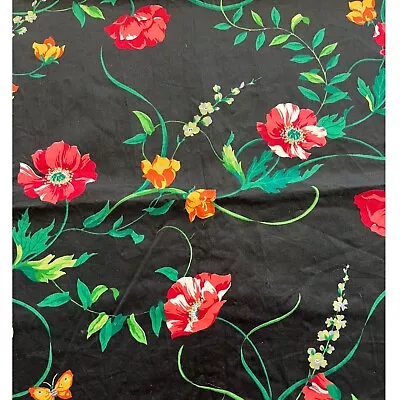 Vintage Floral Home Decor Fabric Exclusive Schumacher Leslee Screenprint 1+ Yds • $9.99