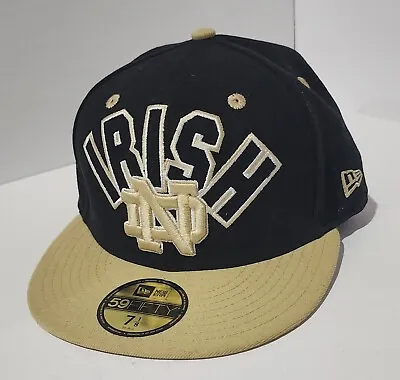 Vintage Notre Dame Hat Fighting Irish New Era 59fifty Fitted Cap Size 7 1/8  • $19.99