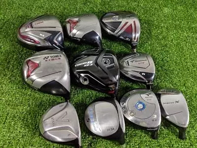 Lot Of 10 Japanese Driver/Fairway Heads Golf Clubs Head Only BridgestoneYamaha • $69.47