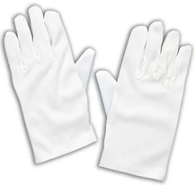 Childrens Boys Girls White Gloves Clown Magician Santa Mario Lumpa Costume • $13.43