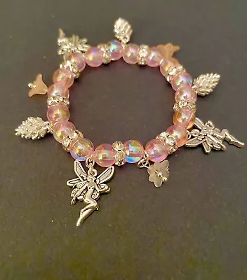 Girls Woodland Fairy Charm Bracelet/Easter Gifts For Daughter/granddaughter • £8.50