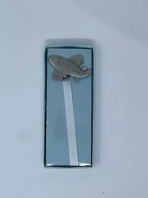 Pacifier Clip Holder Airplane NEW Pewter For Boys • $14.99